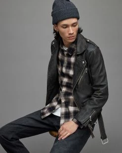 Buy 💯 Selwyn Checked 👚 Shirt Black 🎁 -Men's Shirts popular shop MS010X 5 4