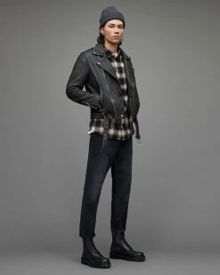 Buy 💯 Selwyn Checked 👚 Shirt Black 🎁 -Men's Shirts popular shop MS010X 5 5