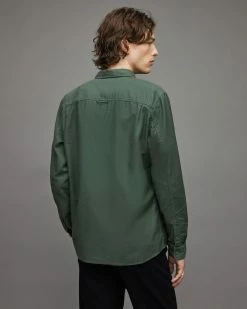 New 🥰 Hermosa Ramskull Relaxed 👕 Shirt Moore Green 👍 -Men's Shirts popular shop MS016X 7820 4