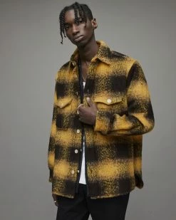 Best deal 😍 Briggs Check 👚 Shirt Yellow 😀