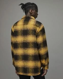 Best deal 😍 Briggs Check 👚 Shirt Yellow 😀 -Men's Shirts popular shop MS017X 9 5