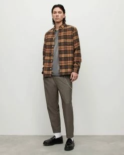 Best Sale ✔️ Valdale Checked 👕 Shirt Mink Brown 🧨 -Men's Shirts popular shop MS021Y 5731 3