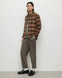 Best Sale ✔️ Valdale Checked 👕 Shirt Mink Brown 🧨 -Men's Shirts popular shop MS021Y 5731 4