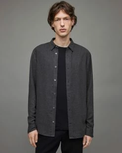 Brand new 🥰 Hemlock Ramskull 👚 Shirt Charcoal Melange ✨