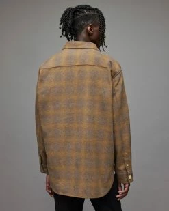 Discount 🔥 Barba Check 👚 Shirt Brown 🛒 -Men's Shirts popular shop MS026X 6 5