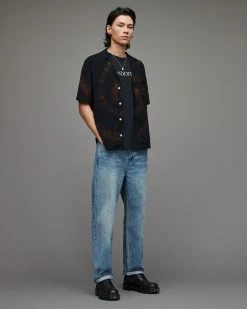 Best deal 🔔 Fillmore Bandana Tie Dye 👕 Shirt Chestnut Brown ✨ -Men's Shirts popular shop MS047X 5100 4