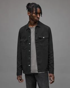 Deals ⭐ Spotter Military 👚 Shirt Black 💯 -Men's Shirts popular shop MS050P 5 4 2