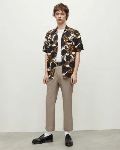 Hot Sale 🔔 Concorde Abstract Print 👚 Shirt Off White 🛒 -Men's Shirts popular shop MS068Y 203 3 2