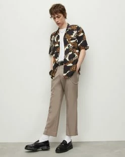 Hot Sale 🔔 Concorde Abstract Print 👚 Shirt Off White 🛒 -Men's Shirts popular shop MS068Y 203 4 2