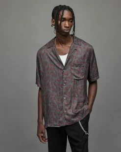 Best deal 😀 Idaho Paisley 👕 Shirt Amarone Red 🎉