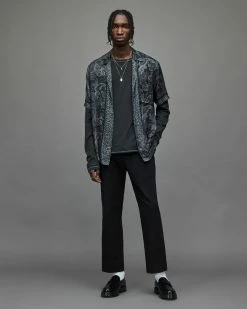 Best deal 🤩 Klubbe Paisley 👚 Shirt Jet Black 👍 -Men's Shirts popular shop MS085X 451 3