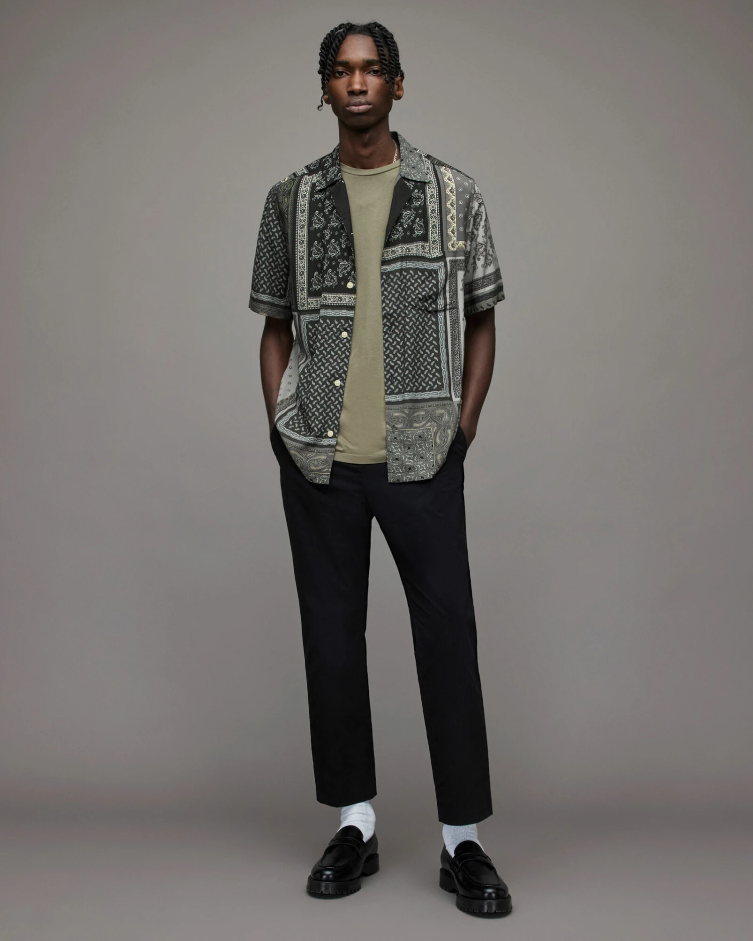 Outlet π€© Yacutan Bandana π Shirt Jet Black π 3 Outlet π€© Yacutan Bandana π Shirt Jet Black π - Image 3