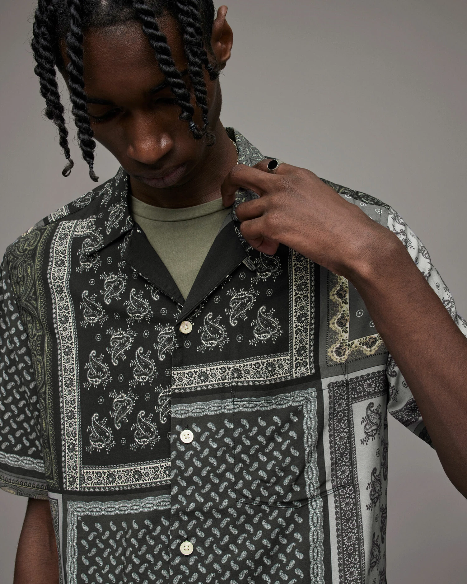 Outlet π€© Yacutan Bandana π Shirt Jet Black π 4 Outlet π€© Yacutan Bandana π Shirt Jet Black π - Image 4