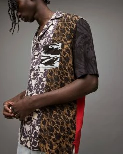 Hot Sale 🎉 Nuovo Mixed Pattern 👚 Shirt Black 😀 -Men's Shirts popular shop MS094Y 5 2