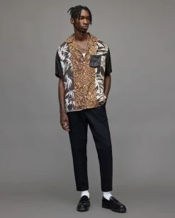 Flash Sale ❤️ Neos Mixed Pattern 👚 Shirt Blue ⌛ -Men's Shirts popular shop MS096Y 8 3