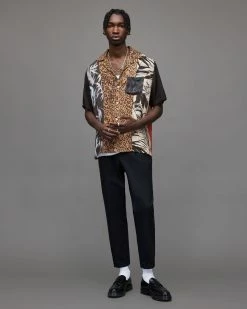 Flash Sale ❤️ Neos Mixed Pattern 👚 Shirt Blue ⌛ -Men's Shirts popular shop MS096Y 8 4