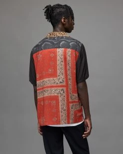 Flash Sale ❤️ Neos Mixed Pattern 👚 Shirt Blue ⌛ -Men's Shirts popular shop MS096Y 8 5