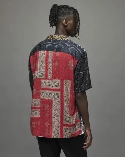 Flash Sale ❤️ Neos Mixed Pattern 👚 Shirt Blue ⌛ -Men's Shirts popular shop MS096Y 8 6