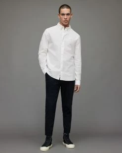 Outlet 🤩 Hermosa Relaxed 👚 Shirt White 🌟 -Men's Shirts popular shop MS104W 10 4 2