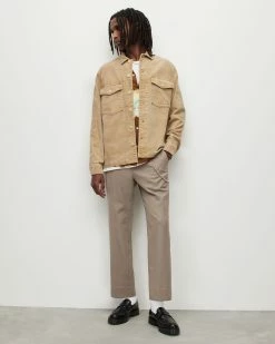 Coupon 🔔 Harrier Corduroy 👚 Shirt Uniform Camel 🌟 -Men's Shirts popular shop MS104Y 8286 4 2