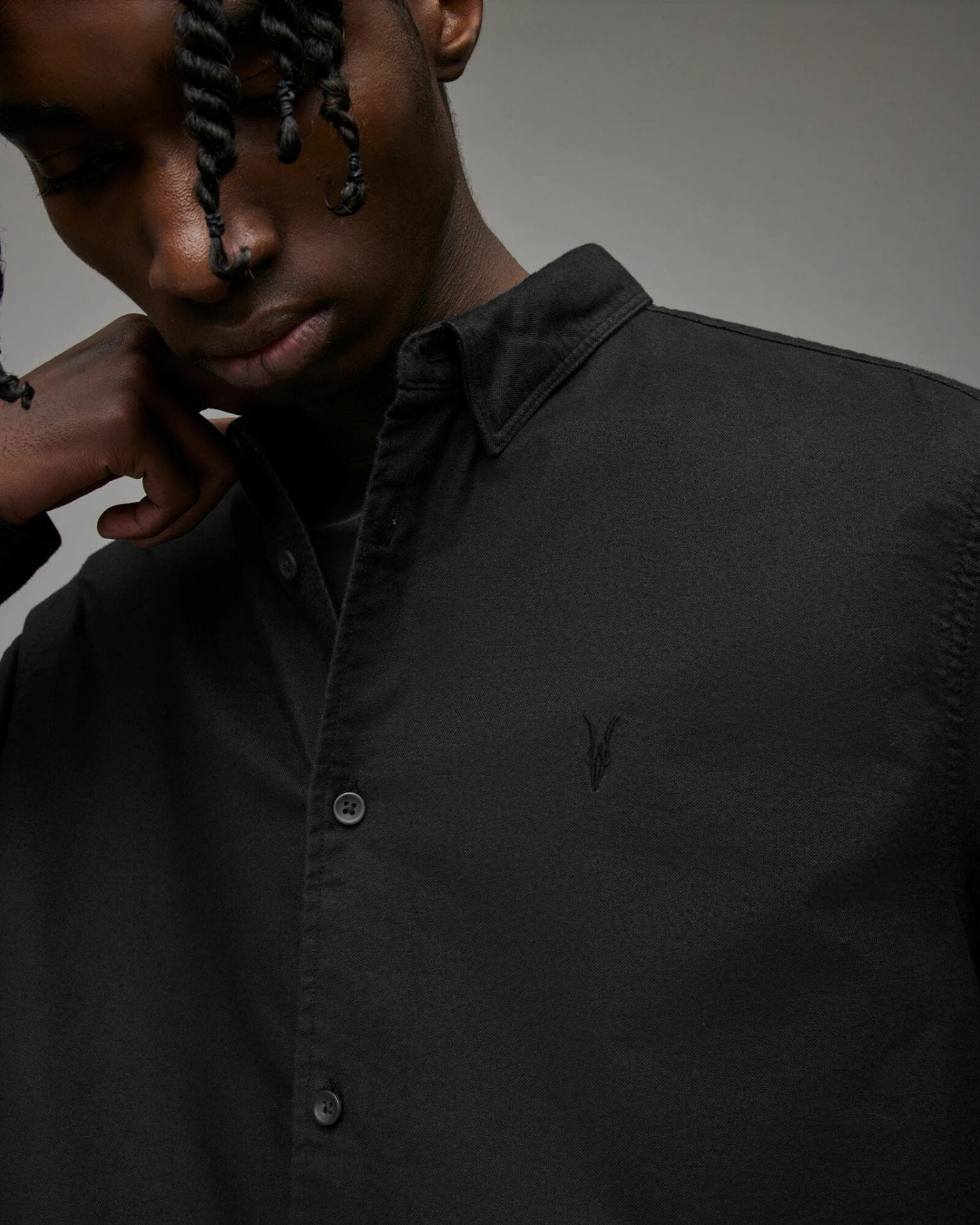 Best Sale ๐ Hermosa Ramskull Relaxed ๐ Shirt Black ๐ 2 Best Sale ๐ Hermosa Ramskull Relaxed ๐ Shirt Black ๐ - Image 2