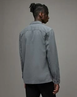 New 🎁 Spotter Military 👚 Shirt Stereo Grey 😀 -Men's Shirts popular shop MS111X 8064 5