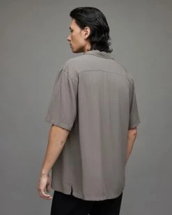 Coupon 🎉 Venice Ramskull 👚 Shirt Haze Grey ⭐ -Men's Shirts popular shop MS113X 8009 4