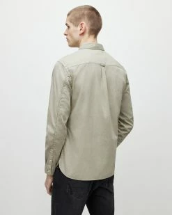 Brand new ❤️ Hawthorne Ramskull Stretch 👚 Shirt Liberty Green 😉 -Men's Shirts popular shop MS115X 8006 4 2