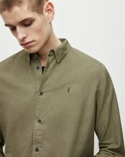 Cheapest 😍 Hermosa Ramskull Relaxed 👚 Shirt Hunter Green 🎉 -Men's Shirts popular shop MS116X 3357 2 2