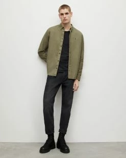 Cheapest 😍 Hermosa Ramskull Relaxed 👚 Shirt Hunter Green 🎉 -Men's Shirts popular shop MS116X 3357 3 2