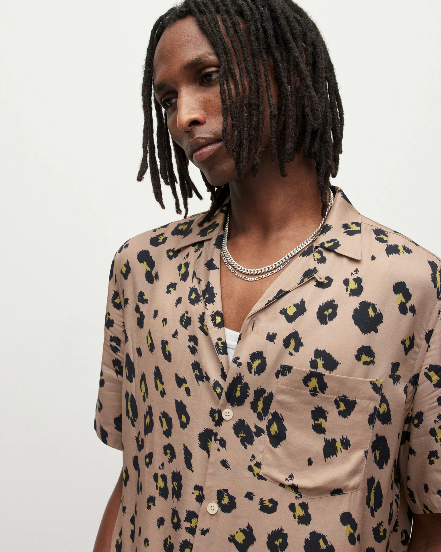 Flash Sale π Manado Leopard Print π Shirt Beige 𧨠2 Flash Sale π Manado Leopard Print π Shirt Beige 𧨠- Image 2