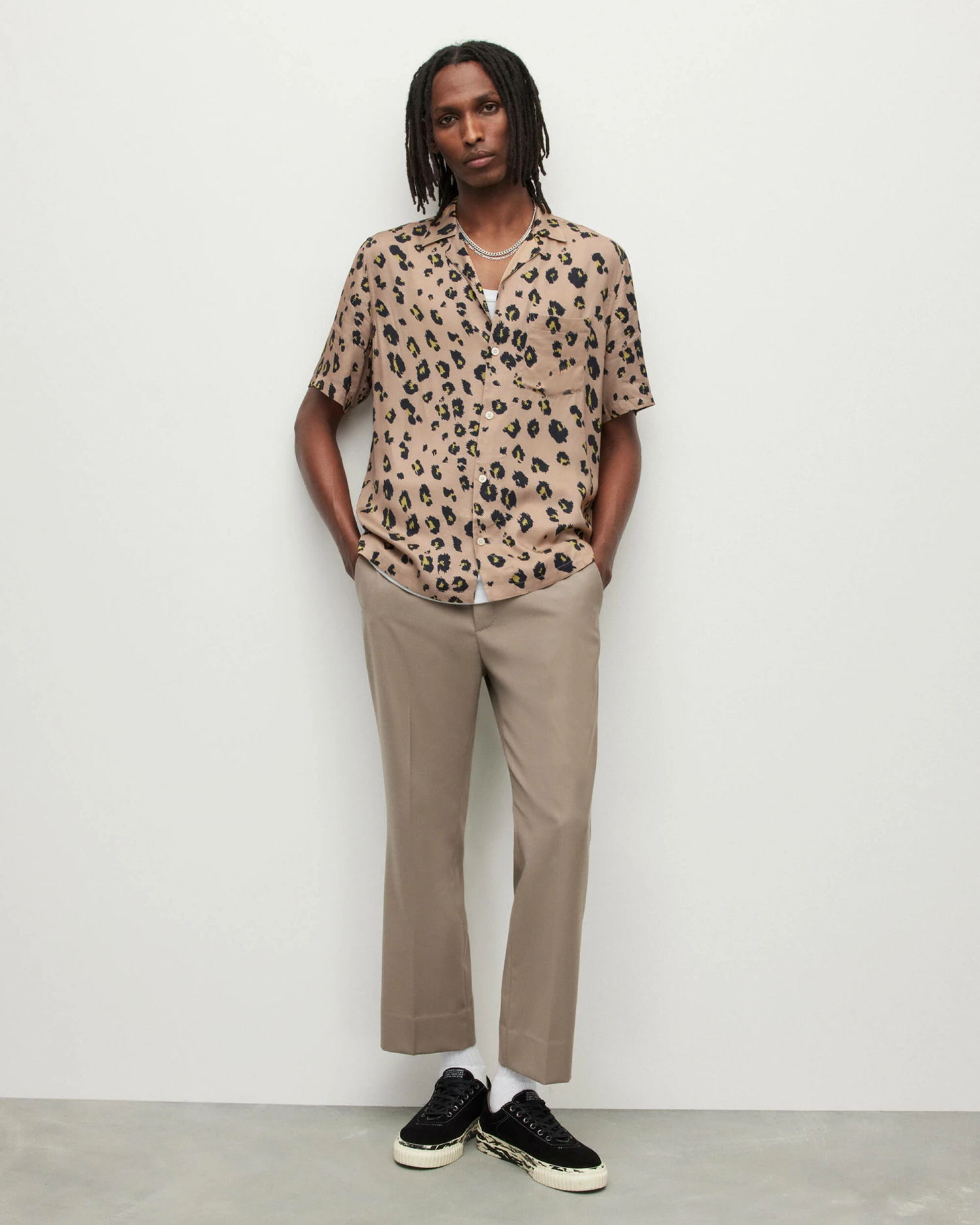 Flash Sale π Manado Leopard Print π Shirt Beige 𧨠3 Flash Sale π Manado Leopard Print π Shirt Beige 𧨠- Image 3