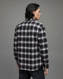 Hot Sale โจ Greystone Checked ๐ Shirt Jet Black ๐ 7 Hot Sale โจ Greystone Checked ๐ Shirt Jet Black ๐ -Men's Shirts popular shop MS133X 451 4