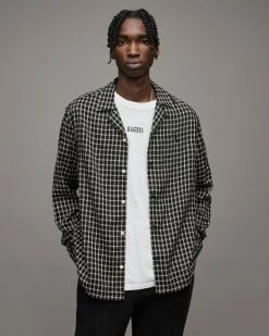 Cheapest 🧨 Laguardia Checked 👕 Shirt Jet Black 🧨