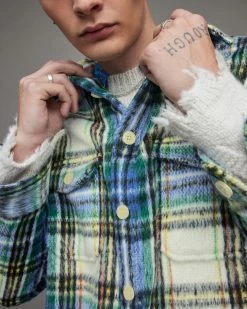 Hot Sale 😉 Yonkers Checked 👚 Shirt Ecru ⌛ -Men's Shirts popular shop MS149X 35 5