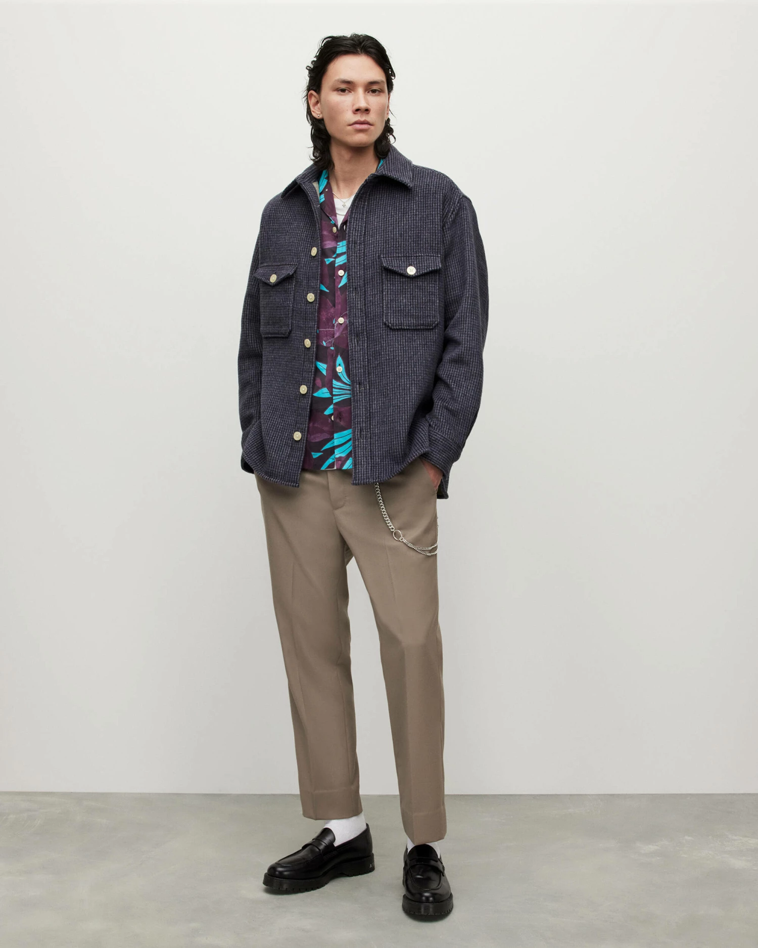 Discount ๐ Richter Checked Overshirt Cold Lilac ๐ 3 Discount ๐ Richter Checked Overshirt Cold Lilac ๐ - Image 3