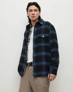 Cheapest 🔥 Rotation Checked Overshirt Dark Ink 🛒
