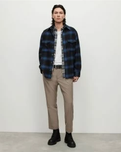 Cheapest 🔥 Rotation Checked Overshirt Dark Ink 🛒 -Men's Shirts popular shop MS152X 2310 3