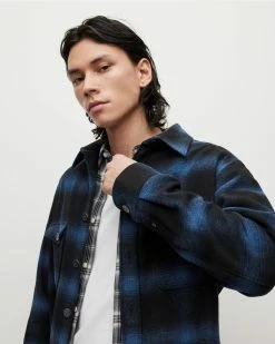 Cheapest 🔥 Rotation Checked Overshirt Dark Ink 🛒 -Men's Shirts popular shop MS152X 2310 6