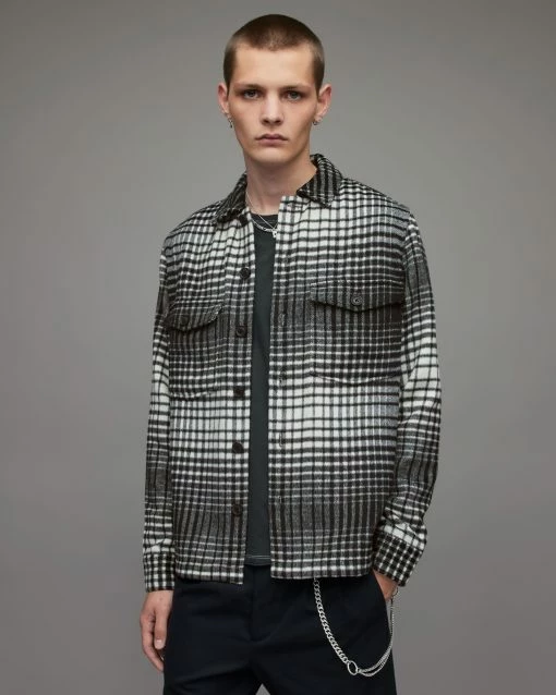 Best reviews of 🤩 Bronxville Checked 👚 Shirt Black 😉 -Men's Shirts popular shop MS153X 5 1