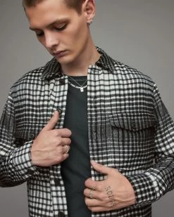 Best reviews of 🤩 Bronxville Checked 👚 Shirt Black 😉 -Men's Shirts popular shop MS153X 5 2