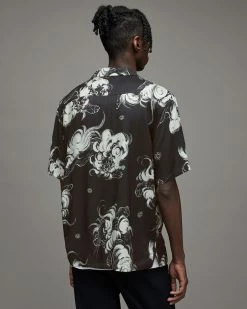 Deals π Zion Kimono Print π Shirt Jet Black π₯ 9 Deals π Zion Kimono Print π Shirt Jet Black π₯ -Men's Shirts popular shop MS167X 451 5