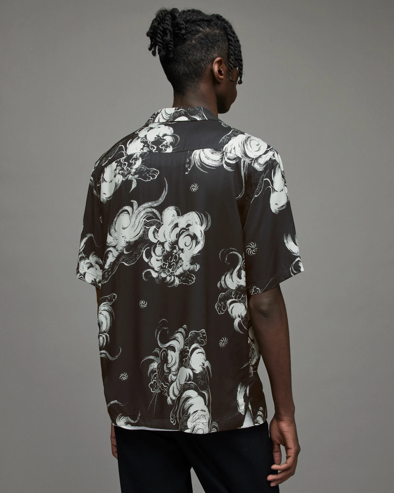 Deals π Zion Kimono Print π Shirt Jet Black π₯ 5 Deals π Zion Kimono Print π Shirt Jet Black π₯ - Image 5