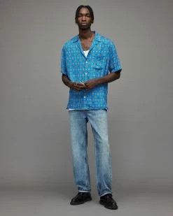 Cheap π Emblem π Shirt Blue 𧨠9 Cheap π Emblem π Shirt Blue 𧨠-Men's Shirts popular shop MS171X 8 4