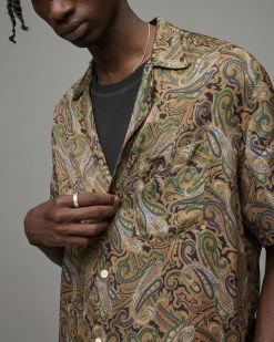 Cheapest 🥰 Nidaros Paisley 👚 Shirt Orange ✔️ -Men's Shirts popular shop MS172X 12 2