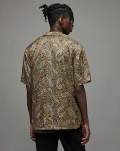 Cheapest 🥰 Nidaros Paisley 👚 Shirt Orange ✔️ -Men's Shirts popular shop MS172X 12 5