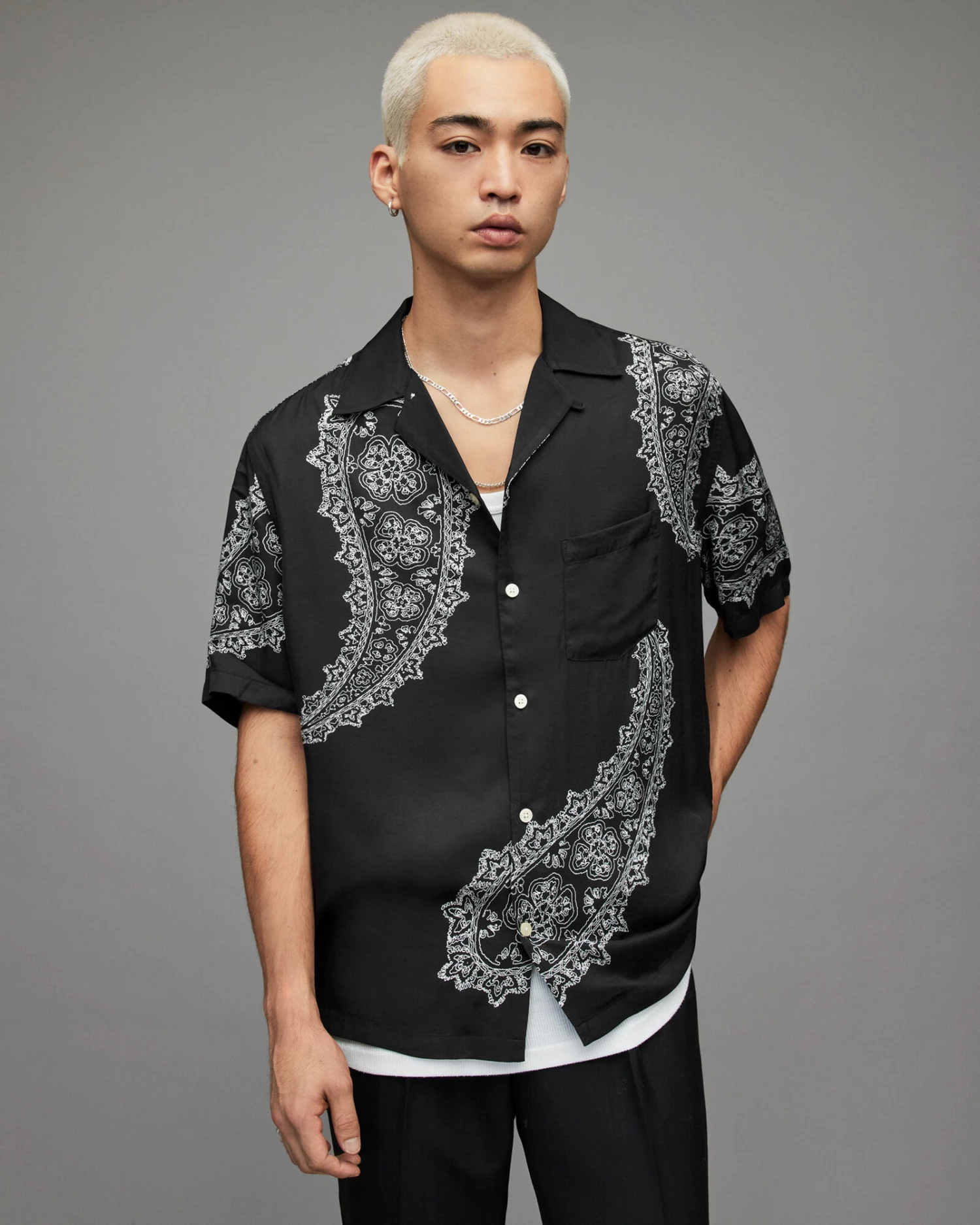 Buy π₯° Aaran Paisley π Shirt Jet Black β€οΈ 1 Buy π₯° Aaran Paisley π Shirt Jet Black β€οΈ