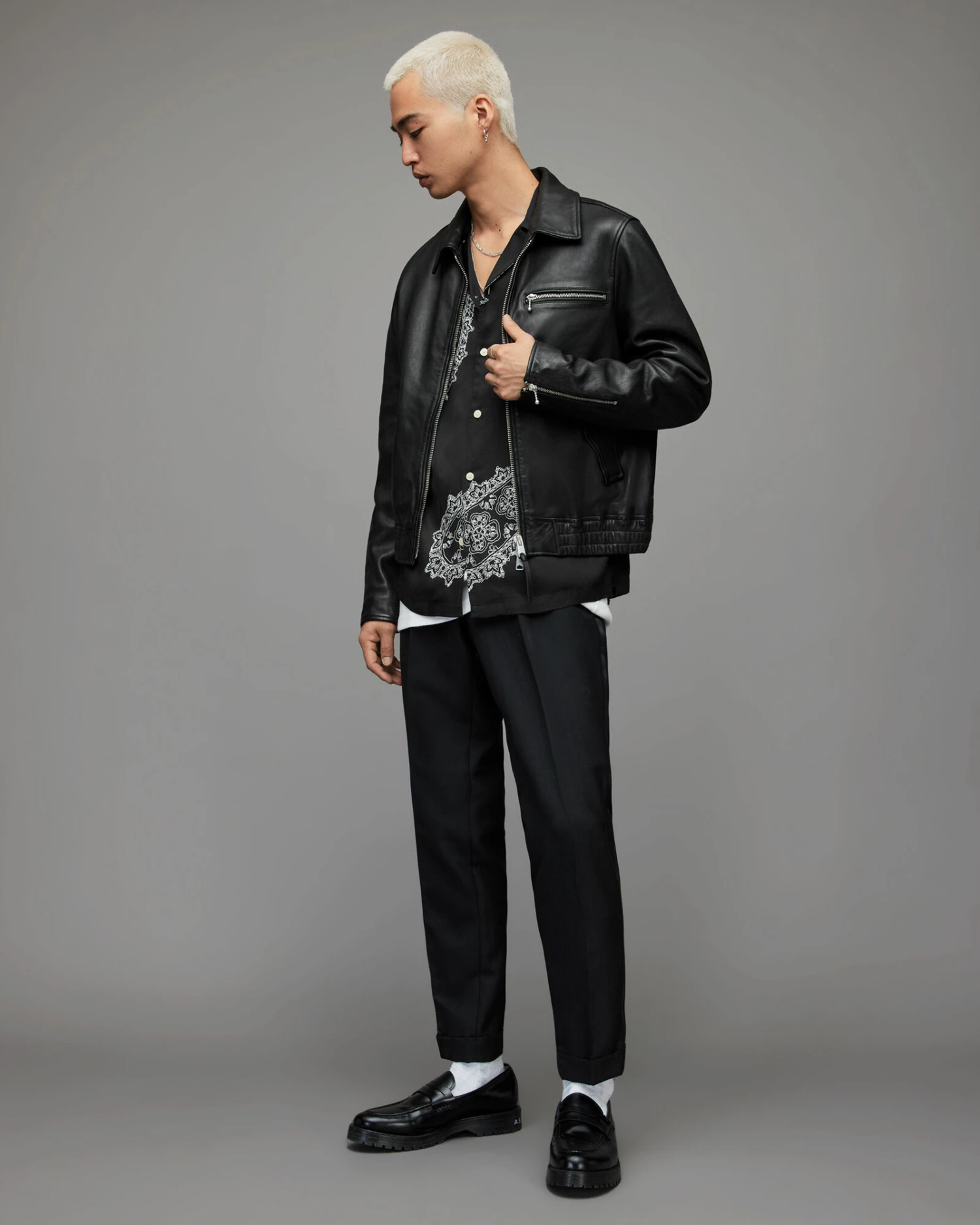 Buy π₯° Aaran Paisley π Shirt Jet Black β€οΈ 4 Buy π₯° Aaran Paisley π Shirt Jet Black β€οΈ - Image 4