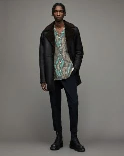 Coupon 🧨 Krait Snake Print 👕 Shirt Brown 🎁 -Men's Shirts popular shop MS174X 6 3