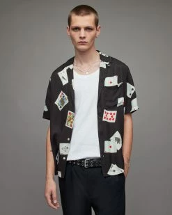 Best Pirce 👍 Holdem Playing Card 👚 Shirt Jet Black 🤩